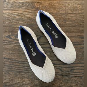 Rothy’s ‘The Flat’ rounded toe flat in Anemone/Sand Size 8.5 Rothy’s